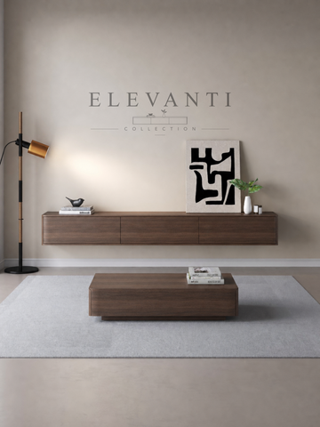 ELEVANTI Walnoot TV-Meubel — 150 cm