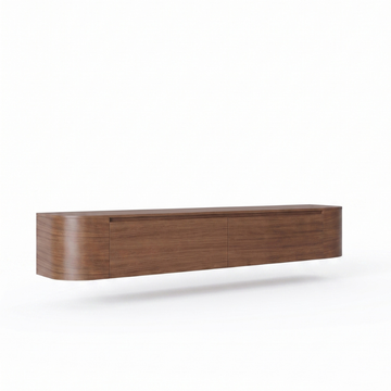 Japandi TV-Meubel Curve 180 cm Walnoot | ELEVANTI